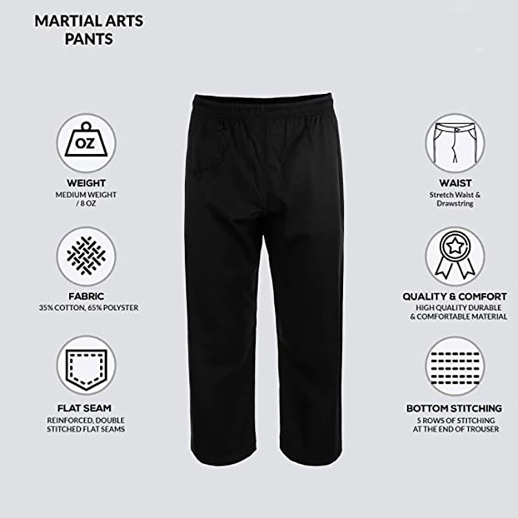 black taekwondo uniform